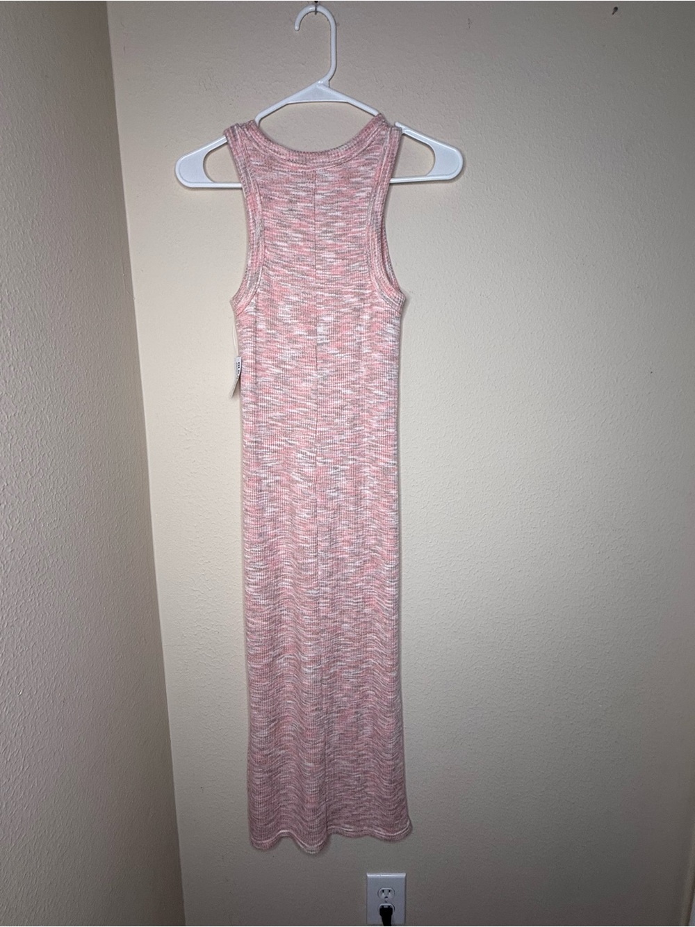 Old Navy Sleeveless Pink Marled Midi Dress - Picture 4 of 7